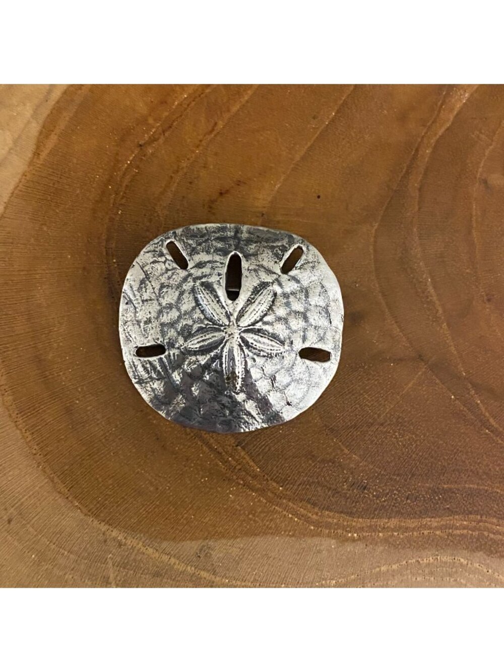 RETIRED James Avery Sand Dollar Brooch, Sterling Silver